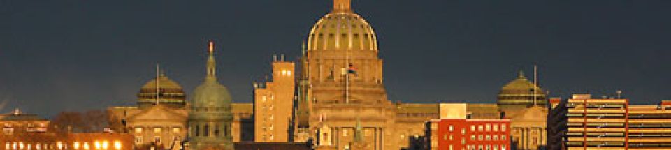 Harrisburg City Skyline