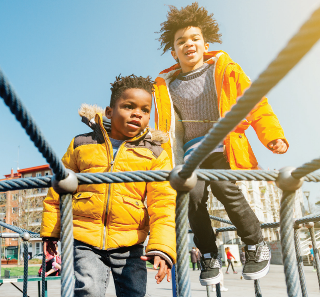 Equity in Planning Cover Image two boys on playground