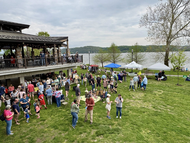 The first Go Green Columbia event in the borough’s River Park.