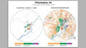 Philadelphia redlined zones compared to present-day segregation