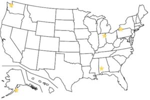 Featured rural communities across the Black Belt, Great Lakes, and Gulf of Alaska