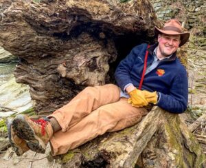Uncharted Lancaster founder Adam Zurn exploring a trail
